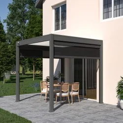 Pergola no motorizada 3x3 bi color