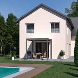 Pergola no motorizada 3x3 bi color